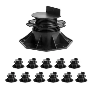 VEVOR Deck Blocks 8 PCS, 2200 lbs/ 997.90 kg Load Capacity Deck Support Plastic Pedestal Paver, Raising 3.54-4.65 inch/ 90-118 mm, Height Adjustable Shed Foundation Base for Wood Concrete MetalVEVOR Super Brand Day