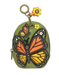 Chala Monarch Butterfly Mini Coin Purse Keychain