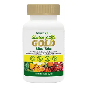 Source of Life GOLD Multivitamin Mini-Tabs - 180 Tablets with Whole Food Nutrients