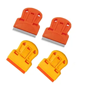 12-Piece Mini Handheld Scraper Set for Removing Stickers, Old Glue, Residues, Car Window Films, Glass Adhesive Remover Tool Kit for Paint Labels Fragments Removal