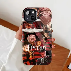 FreddyKruegerTornDesignDurablePhoneCaseHorrorFansMovieEnthusiastsCompatiblewithiPhone11/12/13/14/15/16ProMax/PlusStylishAntiScratchProtectionforDailyUse Smartphone Cellphone Screen Protector Casing Cover Protective Shockproof White