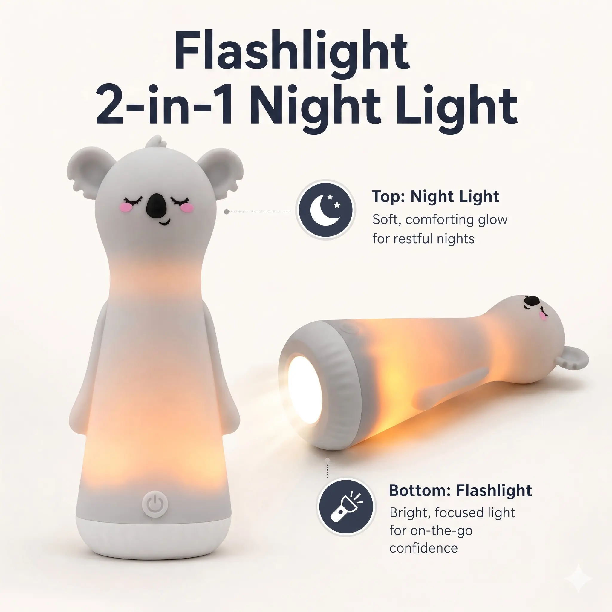 ShaArkMango Toddler Flashlight with Rechargeable LED, Safe Handheld Lamp for Children's Playtime Activities, Night Light, Silicone, Portable, Bedroom, Unisex, Nursery, Emergency Light