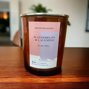 Watermelon & Lavender  Scented Candle