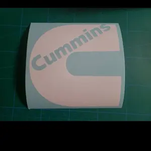 Custom Cummins Logo Vinyl Decal Window Sticker For Car Truck 5”