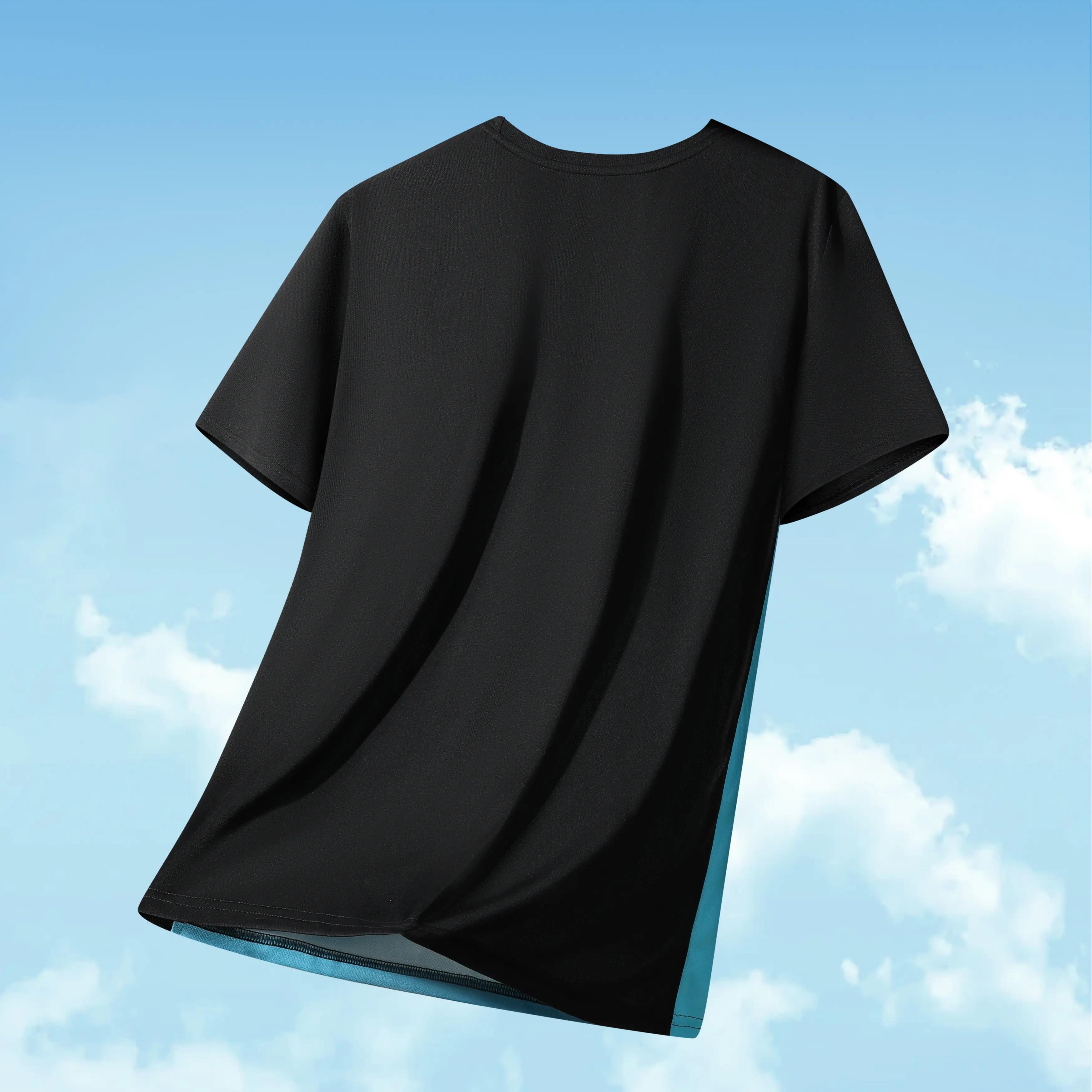 Men’s Short Sleeve T-Shirts, 4 Pack, Striped Panel Design; Casual Everyday Wear, Comfortable Breathable Fabric, Suitable for Summer.#SummerVibes