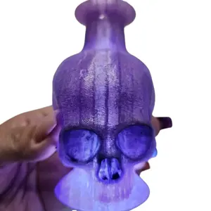 Skull Potion Bottle with LED balls.  Translucent filament  Great for gifts Gothic Style.