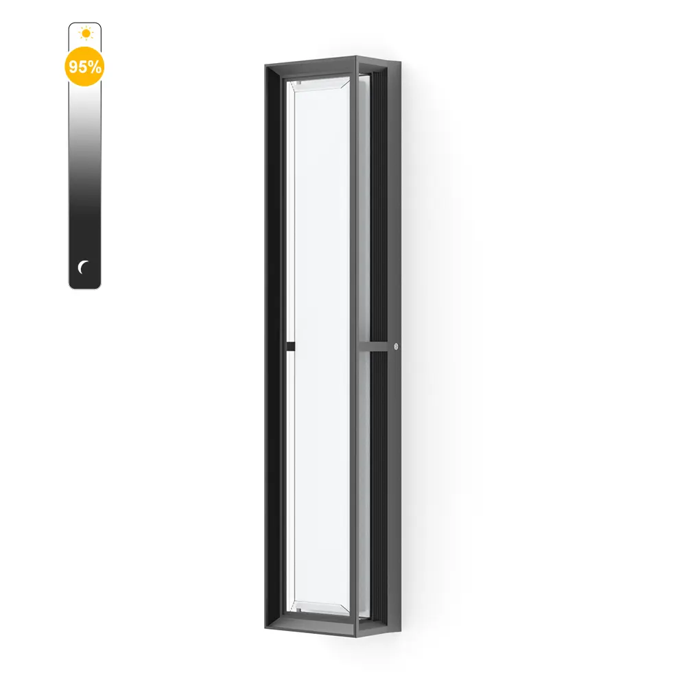 Sytmhoe 26.32 Inch AC 110-130V 36W Waterproof Aluminum Dimmable Large Exterior Wall Lantern SY-O9056