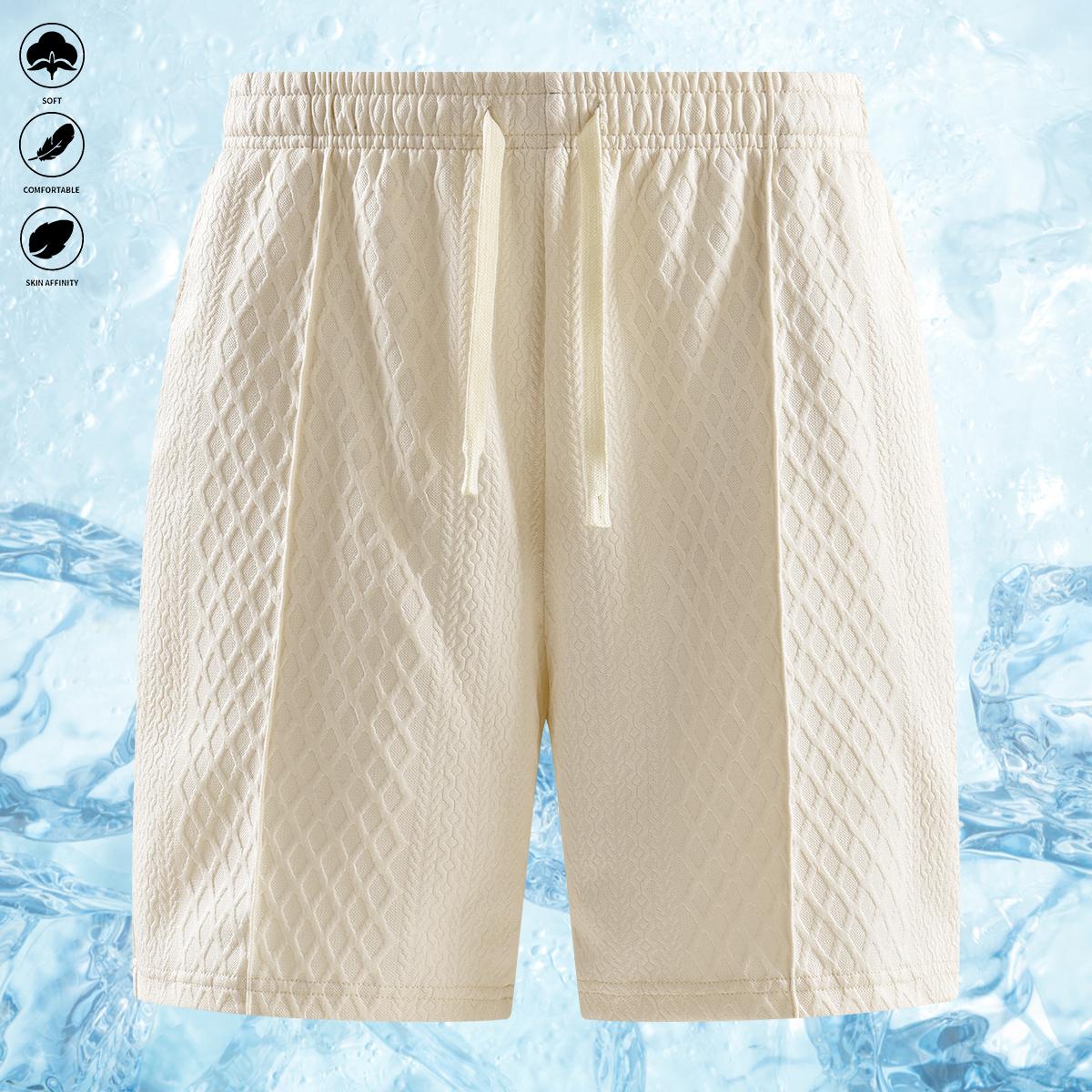 Men's Summer Casual Sports Suit Polo Shirt Short Sleeve and Drawstring Pocket Shorts