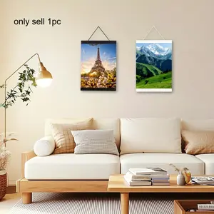 Wooden magnetic photo frame | light weight, suitable for canvas artwork, diamond painting, wall printing posters.