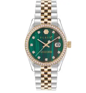 Phillip Plein Date Superlative Crystal Watch, 34 MM