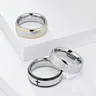 Unisex Non Tarnish Stainless Steel Number 9 Cross Prayer Band Ring - Spiritual Significance Jewelry Ring, Adults' Accessories, Everyday Faith Gift for Women, Artificial Gemstone Jewelry Accessory