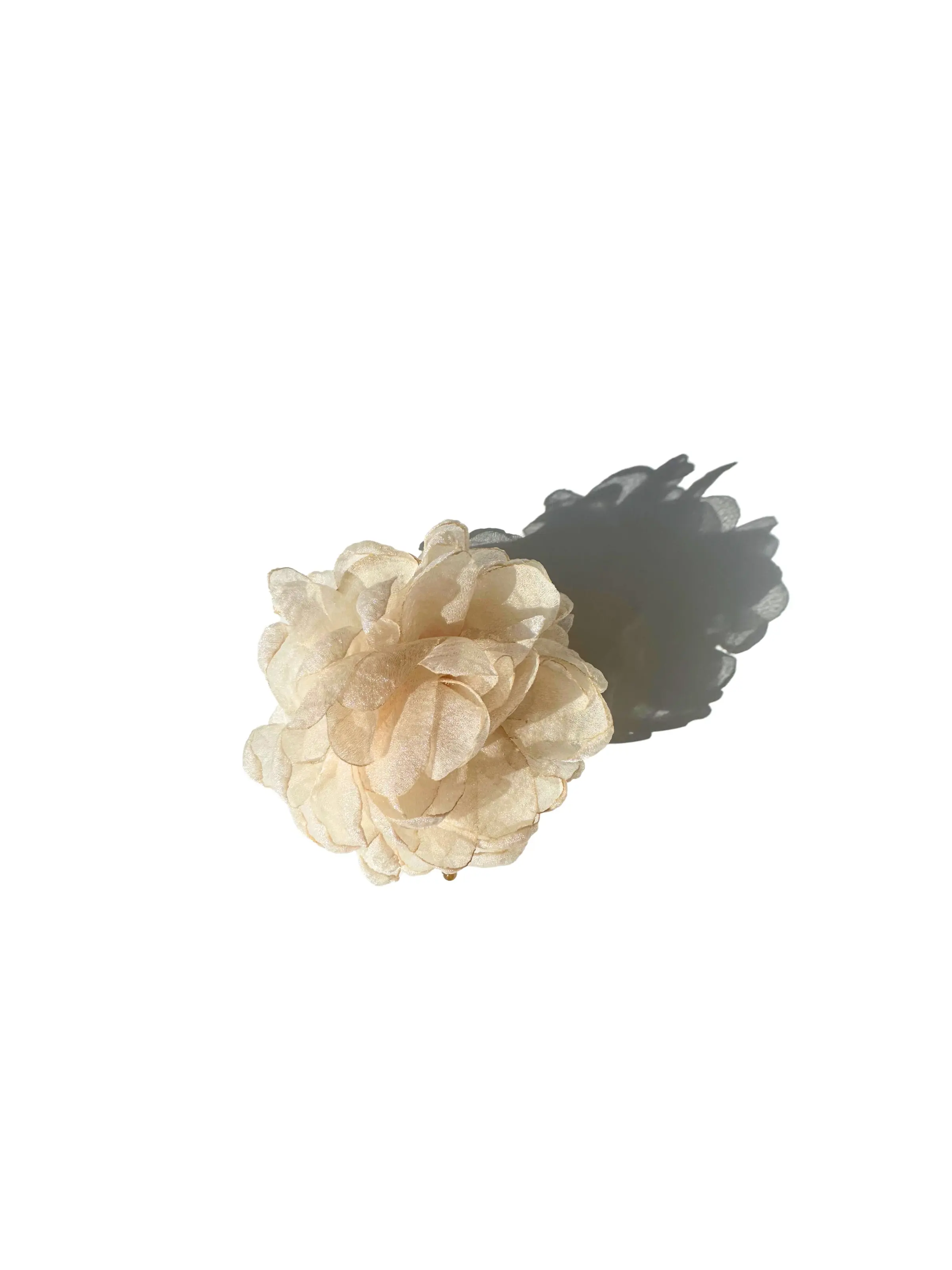Handmade Giant Peony Flower Ponytail Claw Clip