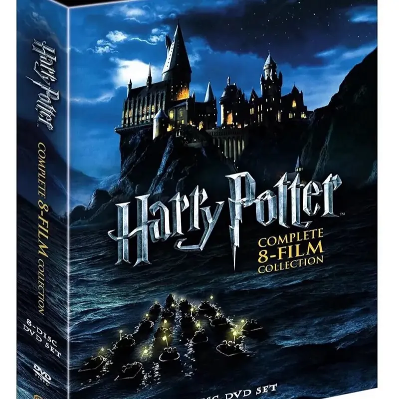Harry Potter Complete 8-Film 8-Disc Factory Sealed DVD Video Set - 2011 Edition, PG-13 Fantasy Adventure, English Language, Immersive Audio, Bonus Content, High-Quality Video, Brand New, Complete the Saga, 8-Disc Set