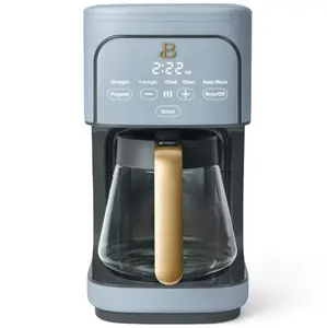 Beautiful 12-Cup Programmable Coffee Maker, Cornflower Blue by Drew Barrymore