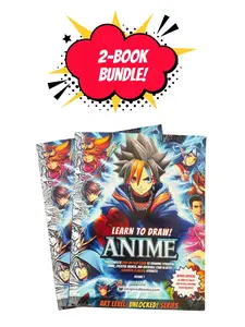 2-Pack Bundle - Learn to Draw! ANIME: The Complete Guide to Drawing Powerful Anime, Creative Manga, and Adorable Chibi In Both Classical & Digital Formats (Art Level: UNLOCKED! Series)