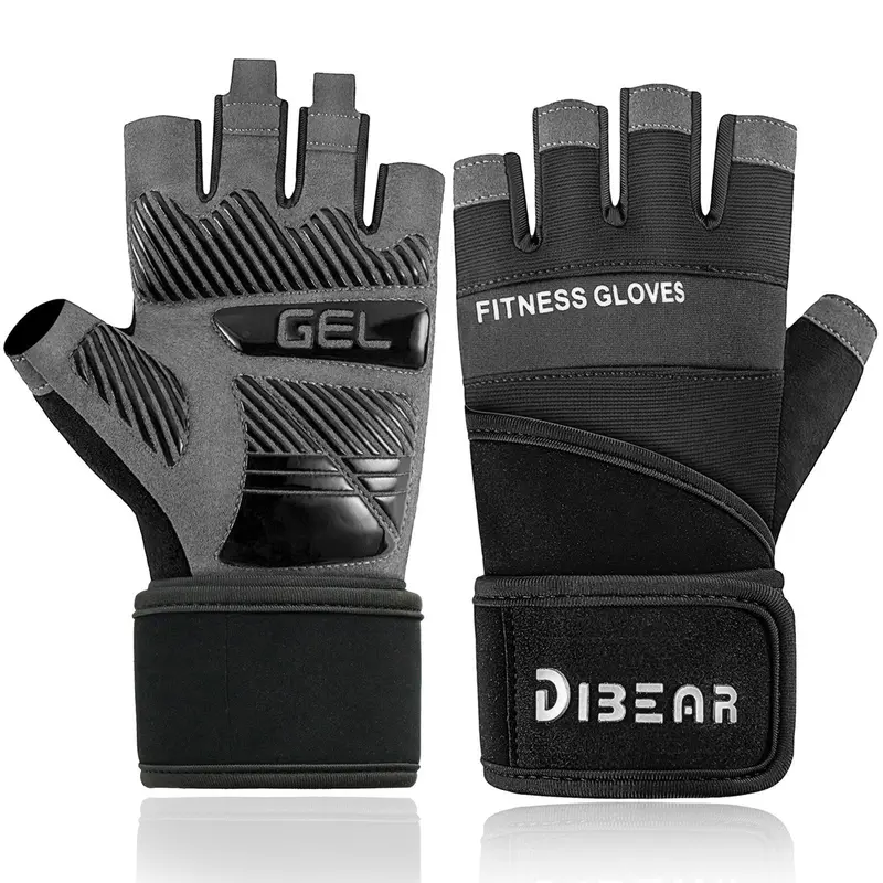 Non-slip Breathable Gym Gloves, 1 Pair Half Finger Sports Gloves for Men & Women, Fitness Gloves for Gym Workout, Fitness Accessories, Fitness Exercise Accessories, Athletic Accessory