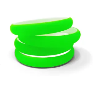 4 Pack Thin 1/2 Inch Fluorescent Bright  Colored Matt Finish 80s Style Bangle Bracelets