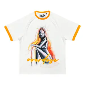 "RINGER TEE - ORANGE"