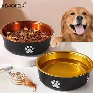 Anti-Slip Stainless Steel Dog Bowls for Feeding and Hydration