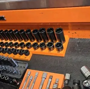 1/2in drive Metric Socket Tray 10-24 - Compatible with Metric Sockets, Ideal for Tool Storage and Organization