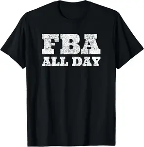 FBA All Day Black Foundational History American Top T-Shirt Pure Cotton Graphic Tees Menswear Top: Gifts for Men & Women