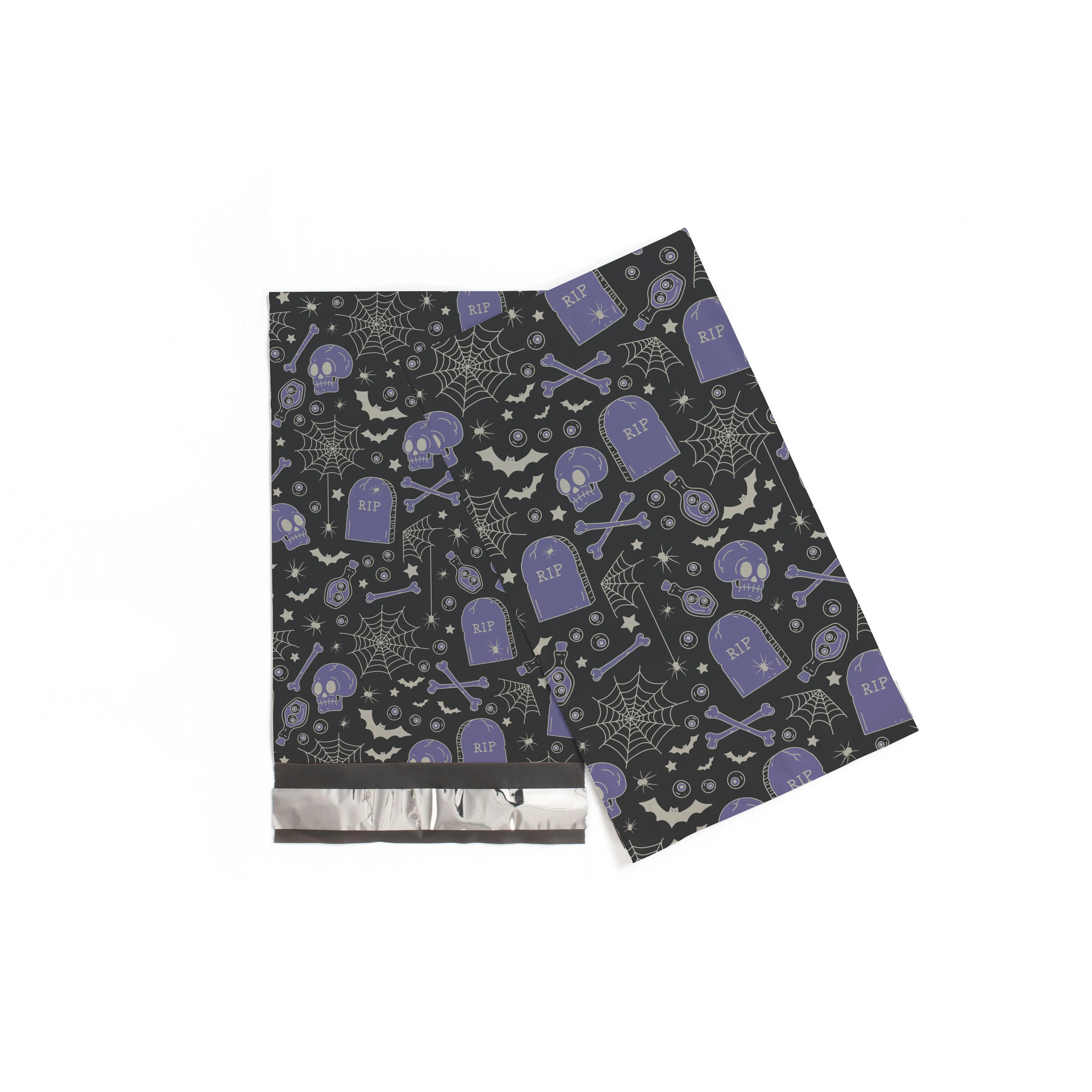 Package Mint Poly Mailers 6x9 - 200 Pack Grim & Tonic Design Poly Mailers Shipping Bags - Waterproof, Tear-Resistant, Self-Adhesive Seal - Decorative Mailing Envelopes for Clothes, Accessories
