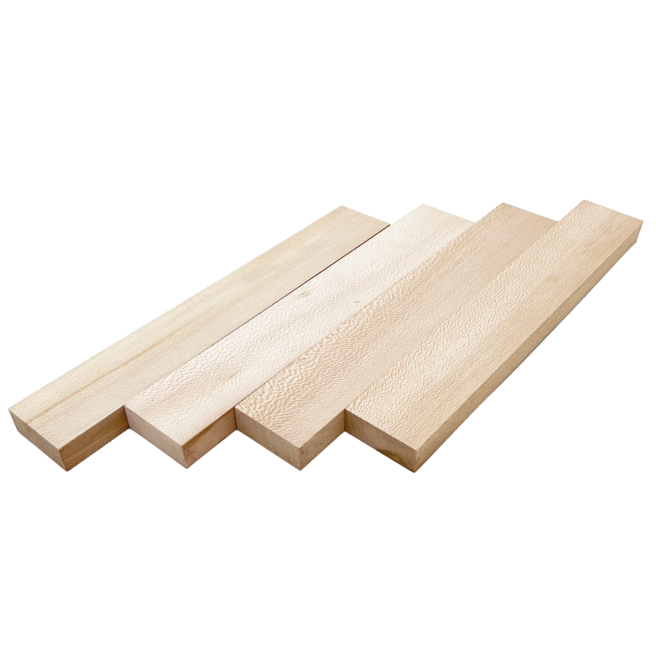 Quarter Sawn Sycamore Lumber Board - 3/4" x 2" (4 Pcs)