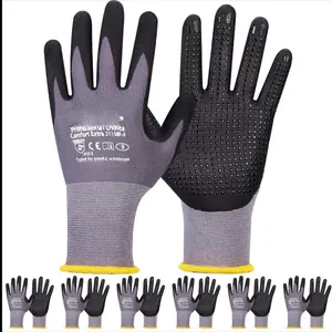 Comfort Extra Work Gloves Dot Grip 12 Pairs on Dots for Enhanced Grip and Control