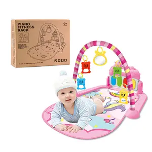 Baby Play Mat Baby Gym,Funny Play Piano Tummy Time Baby Activity Mat with Infant Sensory Baby Toys, Music and Lights Boy & Girl Gifts fo