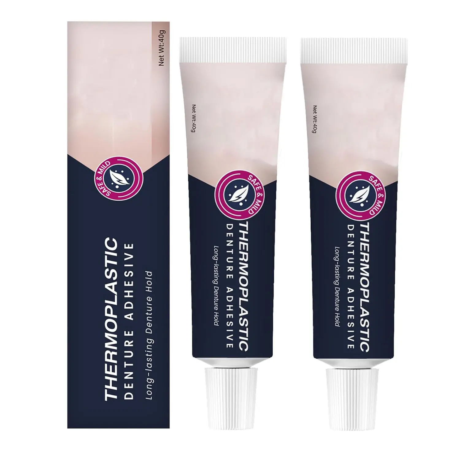2PCS Thermoplastic Denture Adhesive, Ultra Max Hold Denture Adhesive, DentureAdhesive Fixing Paste, Fixed Dentures, Improving Comfort, Long-Lasting Durability