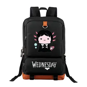 Axolotl Inspired Wednesday  Unisex Backpack with Laptop Compartment – Large Capacity Travel & Commuting Bag for Camping, Perfect Birthday Gift for Friends & Family 17.3‘’*11.4”
