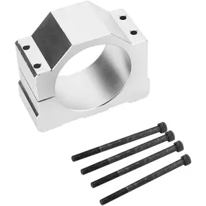 80mm Spindle Mount, Durable Motor Bracket 80mm Spindle Motor Mount Base CNC Clamp Shaft Spindle Motor Base Holder Support Motion Control