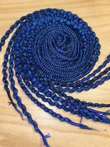 Ravens feather wool dreadlock extensions