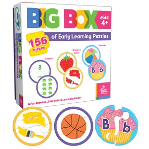 Carson Dellosa Big Box of Early Learning Puzzle, Grade PK-1 (156 pieces)