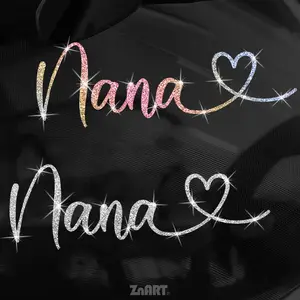 1PC Nana-themed Vinyl Glitter Sticker, Waterproof and UV-resistant, Suitable for Vehicles, Notebooks and Glass Surfaces, Cover Scratches, Easy To Apply, Effortlessly Removable Without Residue, Universal Car Sticker