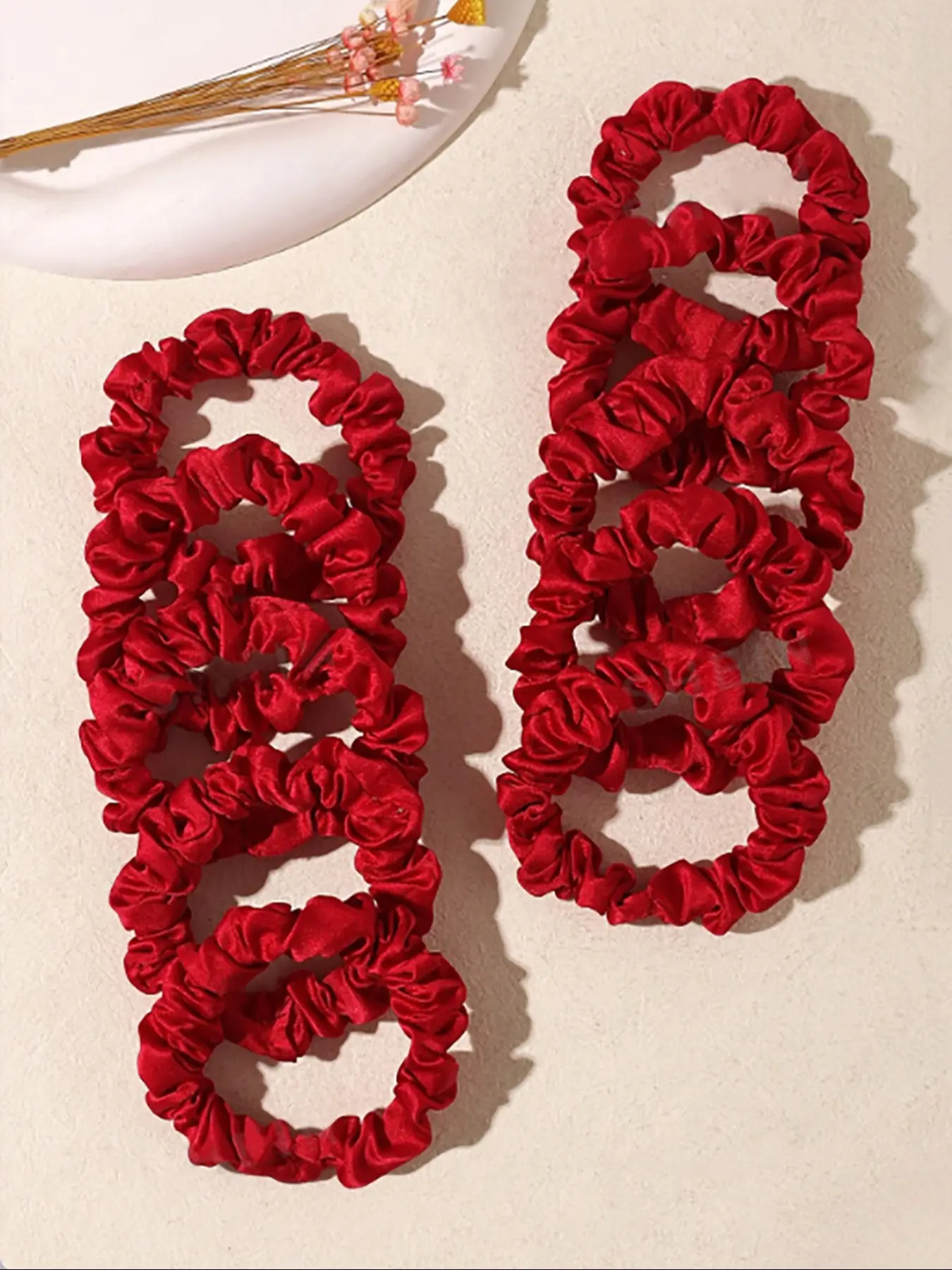 10pcs Satin Small Hair Ties Set, Stylish Elastic Band Scrunchies Hair Accessories, Ponytail Accessories, Perfect for Daily Use & Special Occasions, Scrunchies