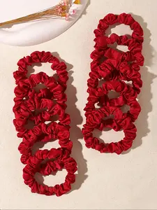 10pcs Satin Small Hair Ties Set, Stylish Elastic Hair Accessories, Perfect for Daily Use & Special Occasions, Scrunchies