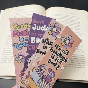 Holographic Cute Bookmarks Laminated