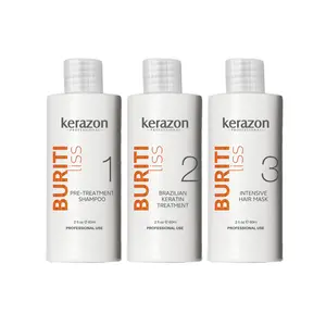KERAZON Brazilian Keratin Treatment Buriti Liss KIT 2oz/60ml - For All Hair Types