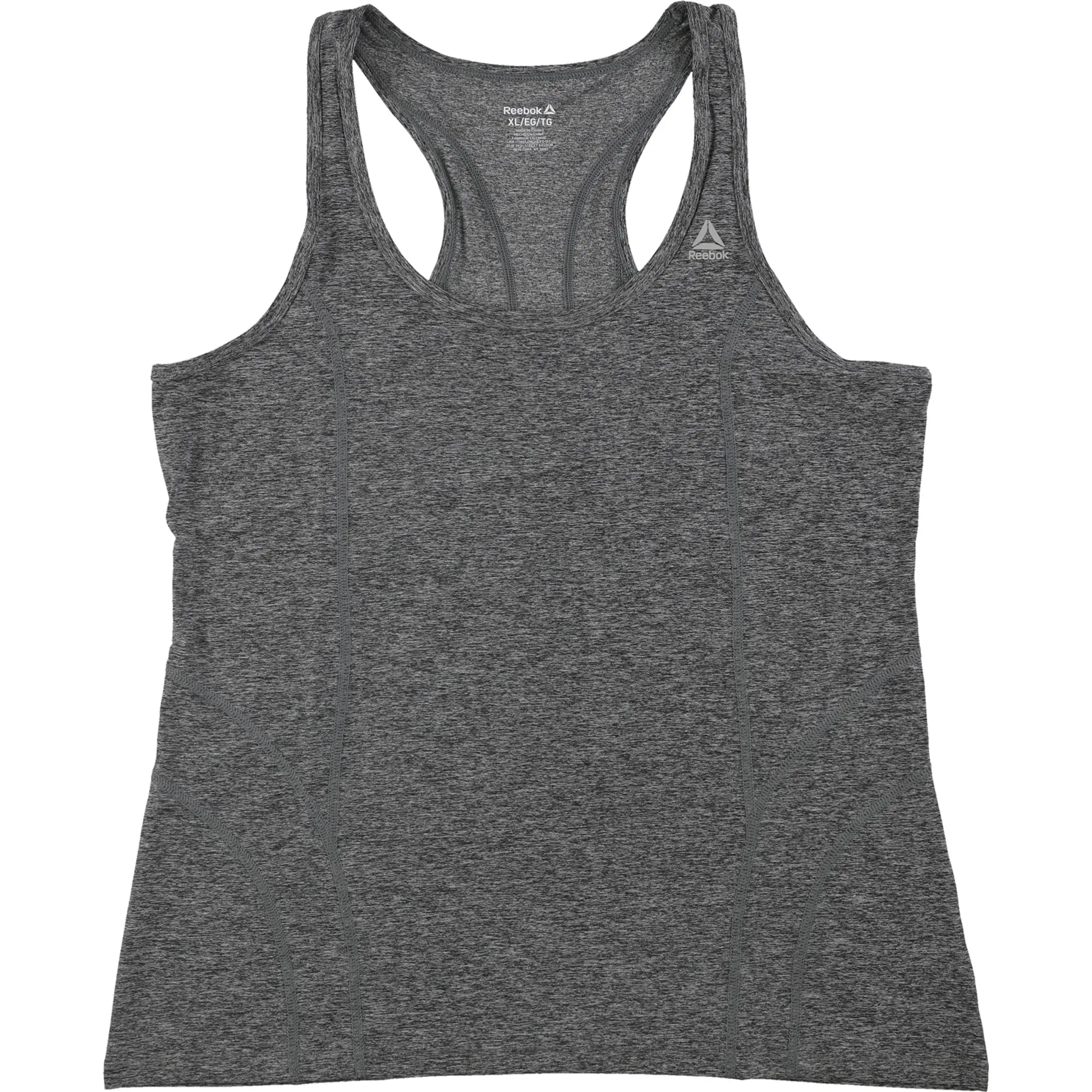 Reebok Womens Marled Jersey Racerback Tank Top