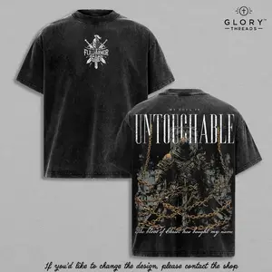 Warrior of God Christian T-Shirt | Full Armor of God Vintage Washed Tee / Hoodie | Spiritual Warfare Streetwear | Jesus Faith Shirt | Christian Warrior Graphic | Jesus Apparel Ephesians 6:10-18