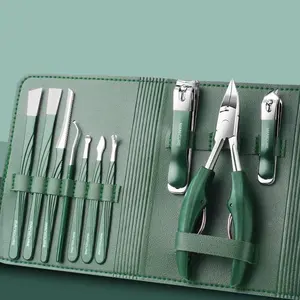 10-Piece German-Style Nail Clipper Set, New 2026 Design for Ingrown Toenail Treatment, Thick Callus Remover & Dead Skin Scraper