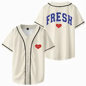 Sturniolo Triplets Jersey Fresh Love Merch Baseball Jacket Graphic Short Sleeve Shirts for Women Men