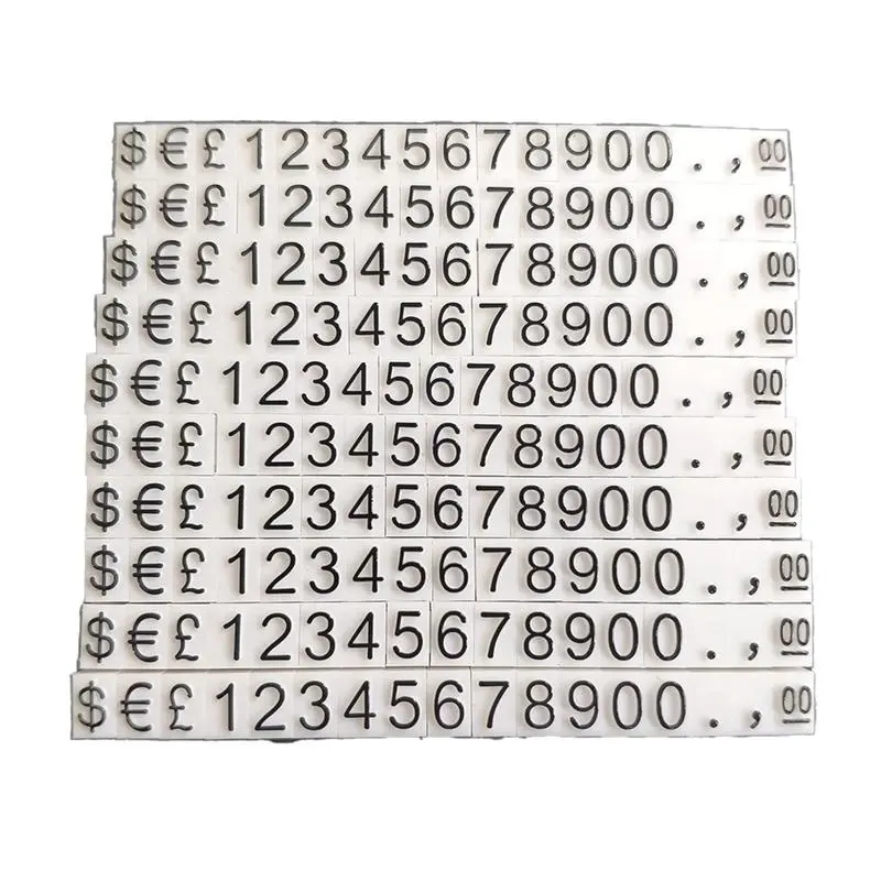 Price Tags Price Display-Cubes Adjustable Number Counter Stand Label Sale Price Blocks 170 Pieces for Pricing Show Kit
