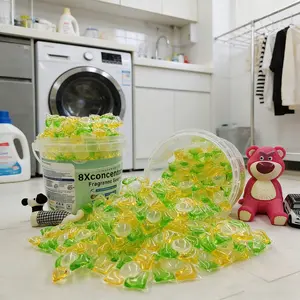 20pcs/25pcs Mango Scented Laundry Pods, Deep Cleaning, Fabric Softening, Long-Lasting Fragrance, Quick Dissolve, Home Washing Essentials