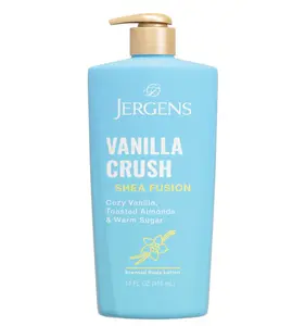 Jergens Shea Fusion Vanilla Crush Body Lotion for Dry Skin, Moisturizing Body Lotion with Shea Butter and Vitamin E, 14 fl oz