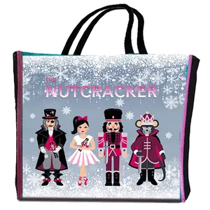 Nutcracker Characters and Dance Reusable Shopping Gift Bag