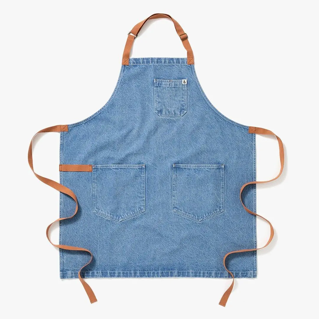 Cedar Blue Denim Apron - Essential Cedar Blue Denim Apron - Essential