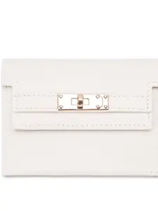 Women's Leather-Like Synthetic Card Wallet, Zipper Closure, Multi-Functional Business Card Holder, RFID Blocking, Coin Pocket, Fashion Design