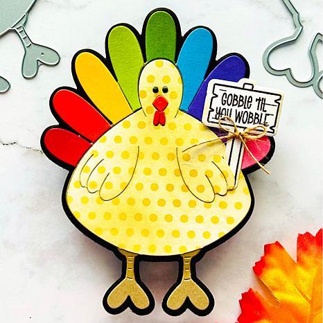 Crafts & Sewing Stamps of Life Turkey and Scarecrow Fold-It A2 Card Kit